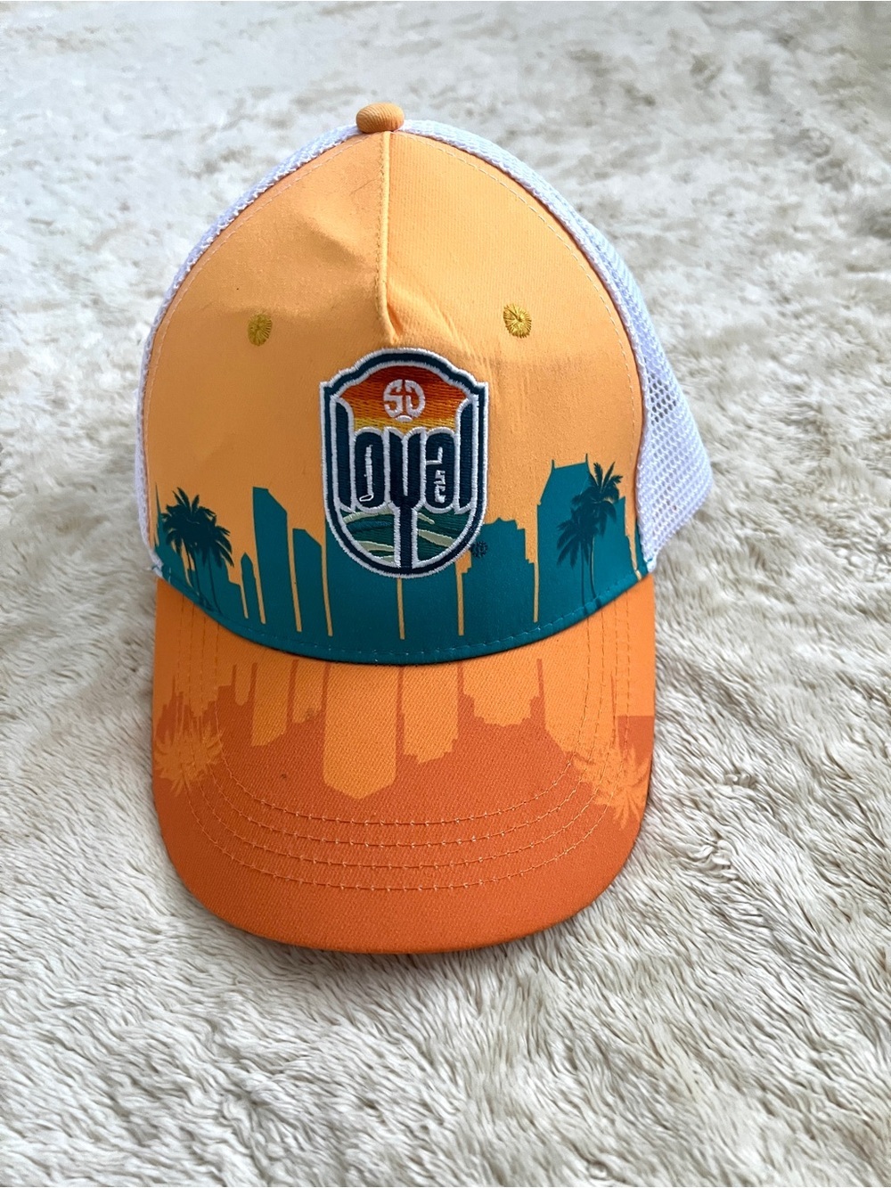SD LOYAL Adult City Orange Breathable Snapback Hat